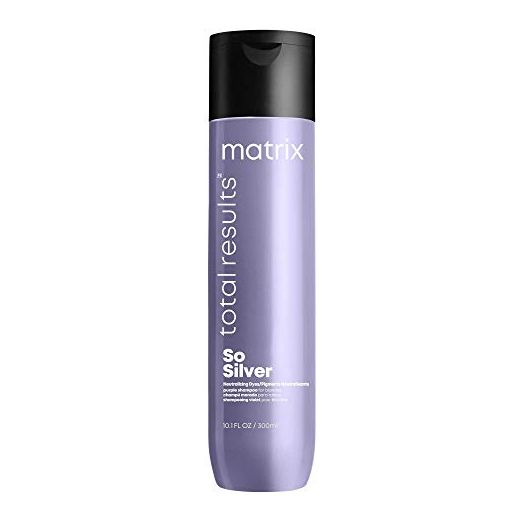 MATRIX Total Results So Silver Color Depositing Purple Shampoo For Neutralizing Yellow Tones, Tones Blonde & Silver Hair