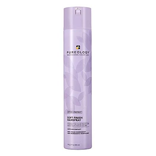 Pureology Style + Protect Soft Finish Hairspray | Flexible Hold | Vegan