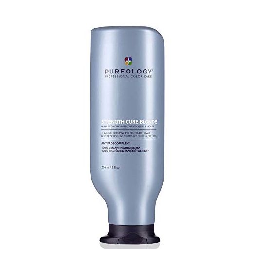 Pureology Strength Cure Blonde Purple Conditioner | For Blonde & Lightened Color-Treated Hair | Strengthens Hair & Fights Brass | Sulfate-Free | Vegan