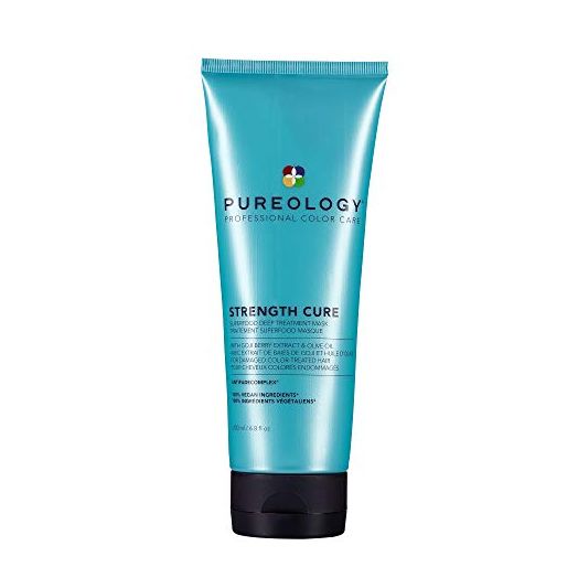 Pureology Strength Cure Superfood Treatment Hair Mask | For Dry, Color Treated Hair | Silicone-Free | Vegan