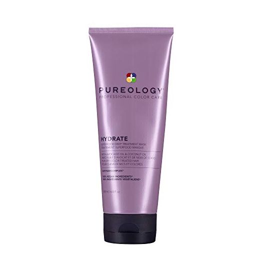 Pureology Hydrate Superfood Treatment Hair Mask | For Dry, Color Treated Hair | Silicone-Free | Vegan