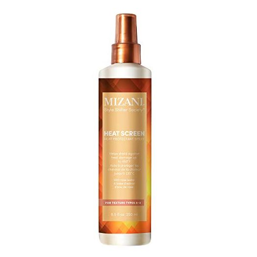 MIZANI Style Shifter Society Heat Screen Heat Protectant Spray, Anti-Frizz Shiny Finish, for Textured, Curly and Coily Hair, 8.5 Fl Oz