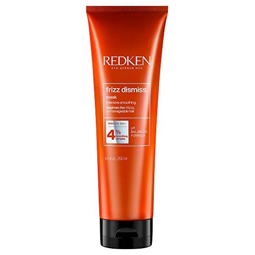Redken Frizz Dismiss Mask Intense Smoothing Treatment | For Unruly Hair | Ultra Hydrating Smoothing Hair Mask | Sulfate Free | 8.5 Fl Oz, 8.5 fl. oz