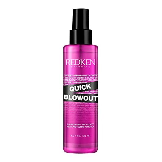 Redken Quick Blowout Heat Protection Spray for All Hair Types | Reduces blow dry time | Blowdry spray