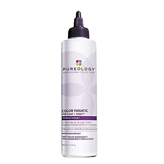 Pureology Color Fanatic Top Coat + Tone, High-Gloss Hair Toner | Hair Glaze for Color-Treated Hair | For Blonde, Brunette, Auburn, Red Hair | 6.7 Fl Oz