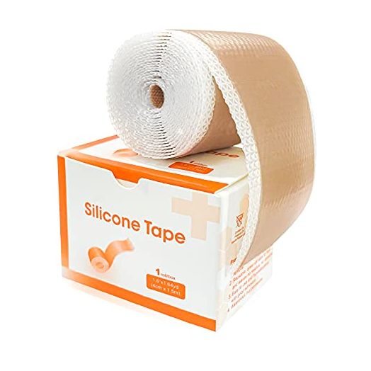 Carbou Silicone Scar Tape (1.6” x 60”Roll),Medical Silicone Easy-Tear Gel Tape Roll For Scar,Soft Silicone Tape for Surgery Scars,Medical Grade Wound Dressing