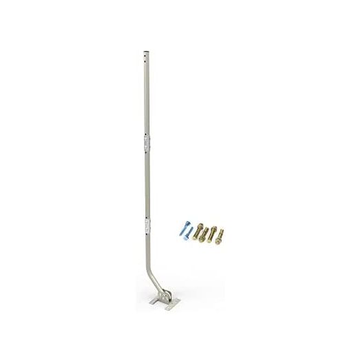 CeKay Outdoor Antenna/Weather Station Adjustable Mounting Pole with Extension Universal Mount Brackets - Easy Installation, Solid Structure, Weather Proof (1" Diameter, 49 1/2" Arm Length)