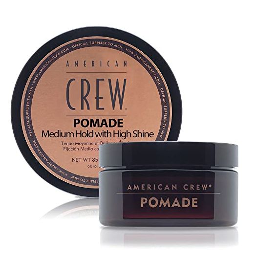Men's Hair Pomade by American Crew, Medium Hold with High Shine, 3 Oz