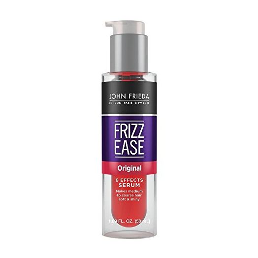 John Frieda Frizz Ease Original Hair Serum, Anti-Frizz Heat Protecting, Infused with Silk Protein, 1.69 fl oz