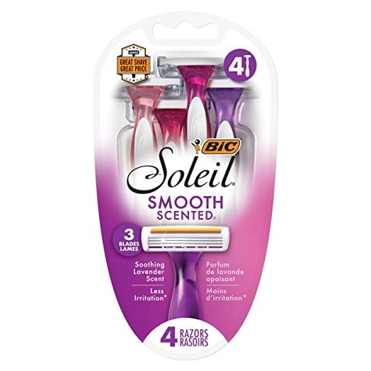 BIC Soleil Twilight Women's 3Blade Disposable Razor, Assorted, 4 Count