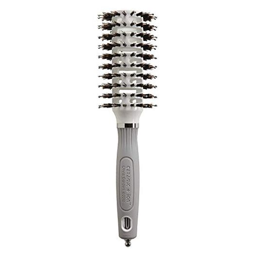 Olivia Garden Ceramic + Ion Turbo Vent Combo Hair Brush (ionic & 100% boar bristles)