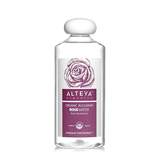 Alteya Organics Rose Water USDA Certified Organic Facial Toner, 17 Fl Oz/500mL Pure Bulgarian Rosa Damascena Flower Water, Award-Winning Moisturizer BPA-Free Bottle with Reducer