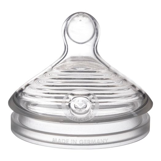 NUK Simply Natural Slow Flow Bottle Nipples, 2-Pack