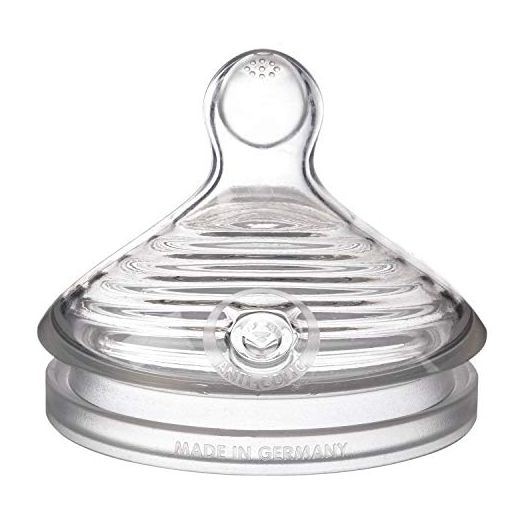NUK Simply Natural Fast Flow Baby Bottle Nipples, 2 Pack