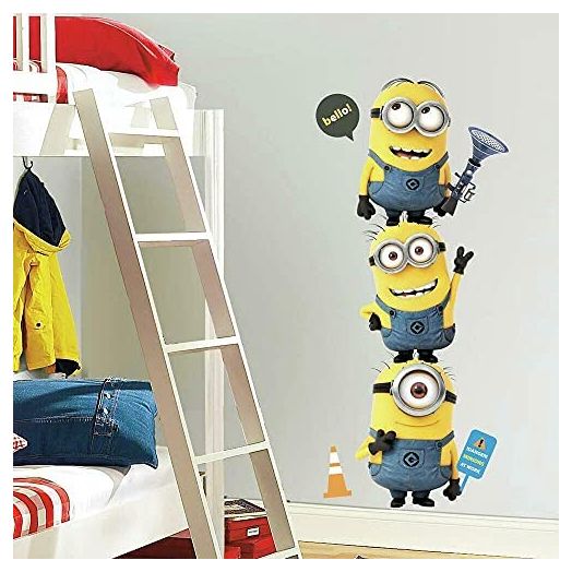 RoomMates RMK2081GM Despicable Me 2 Minions Giant Peel and Stick Giant Wall Decals