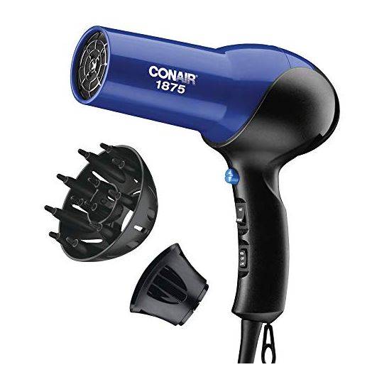 Conair 1875 Watt Turbo Hair Dryer, Blue/Black