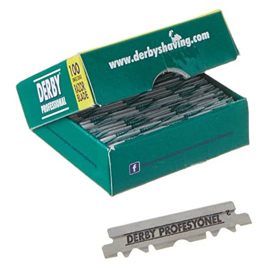 Derby Professional Single Edge Razor Blades, 100 Count