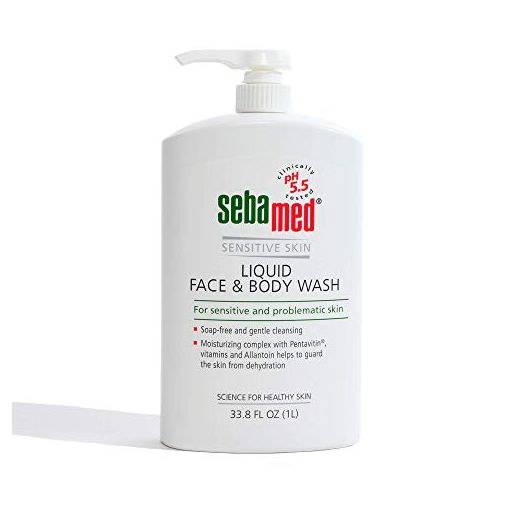 seba med Liquid Face and Body Wash, for Sensitive Skin 33.8-Fluid Ounces Bottle