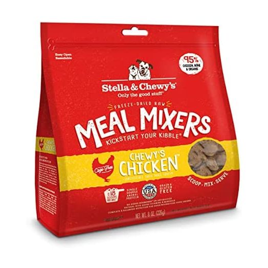 Stella & Chewy's Freeze-Dried Raw Chewy's Chicken Meal Mixers Dog Food Topper, FDCM-9, 8 Ounce (Pack of 1)
