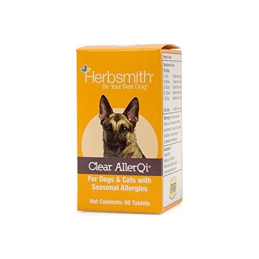 Herbsmith Clear AllerQi – Allergy Aid for Cats and Dogs – Pet Allergy Support – Anti Itch Pills for Dogs and Cats