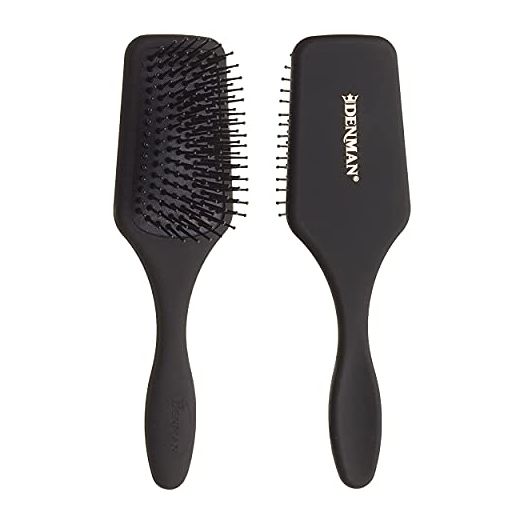 Denman D84 Small Paddle Cushion Hair Brush for Blow-Drying & Detangling - Comfortable Styling, Straightening & Smoothing