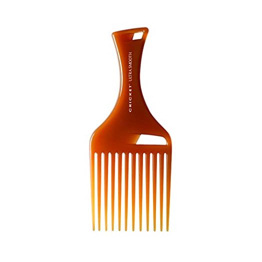 Cricket Ultra Smooth Hair Pick Comb for Curly, Thick, Medium to Long Hair, Facial Hair