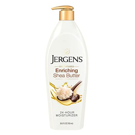 Jergens Shea Butter Deep Conditioning Moisturizer, 26.5 Ounces, 3X More Radiant Skin, with Pure Shea Butter, Dermatologist Tested (Packaging May Vary)