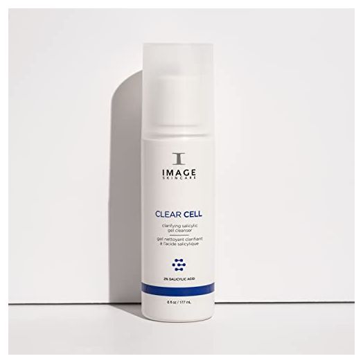 IMAGE Skincare CLEAR CELL Salicylic Gel Cleanser - Made with Salicylic Acid To Gently Exfoliate and Purify Clogged Pores - 6 oz