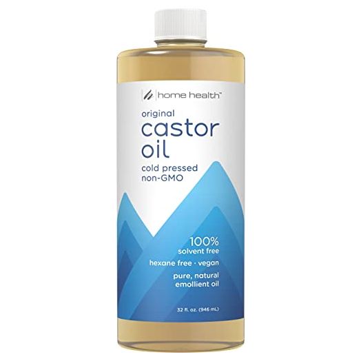 Home Health Original Castor Oil - 32 Fl Oz - Promotes Healthy Hair & Skin, Natural Skin Moisturizer - Pure, Cold Pressed, Non-GMO, Hexane-Free, Solvent-Free, Paraben-Free, Vegan (50132)