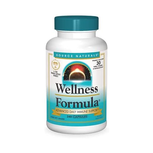 Source Naturals Wellness Formula Bio-Aligned Vitamins & Herbal Defense For Immune System Support - Dietary Supplement & Immunity Booster - 240 Capsules