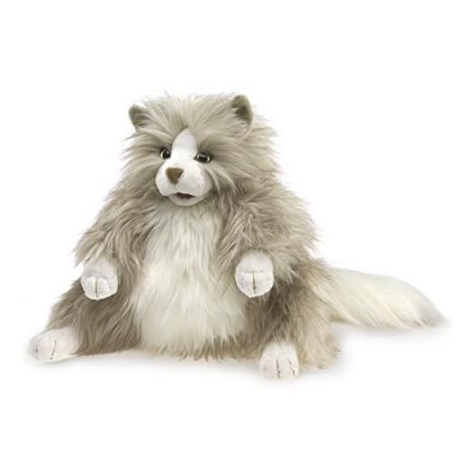 Folkmanis Fluffy Cat Hand Puppet