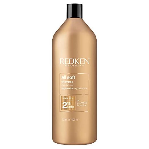 Redken All Soft Shampoo | For Dry/Brittle Hair | Provides Intense Softness and Shine | With Argan Oil