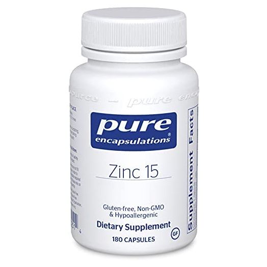 Pure Encapsulations Zinc 15 mg | Zinc Picolinate Supplement for Immune System Support, Growth, and Development, Wound Healing, Prostate, and Reproductive Health* | 180 Capsules