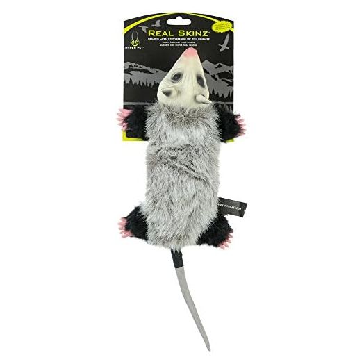 Hyper Pet Real Skinz Opossum Plush Dog Toy