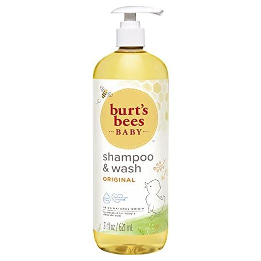 Baby Shampoo & Wash, Burt's Bees Tear Free Soap, Natural Baby Care, Original, 21 Ounce (Packaging May Vary)
