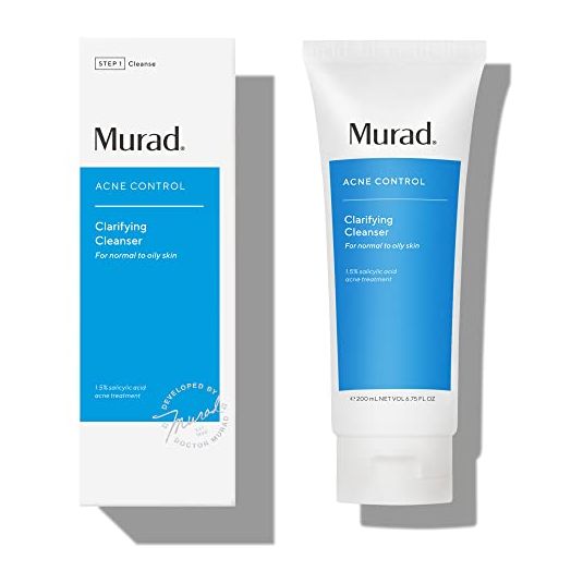 Murad Clarifying Cleanser - Acne Face Wash - Salicylic Acid Cleanser - Gentle Exfoliating Acne Treatment for Face, Prevents Future Breakouts