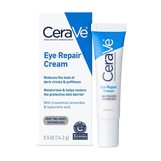 CeraVe Eye Repair Cream | Under Eye Cream for Dark Circles and Puffiness | Suitable for Delicate Skin Under Eye Area | 0.5 Ounce