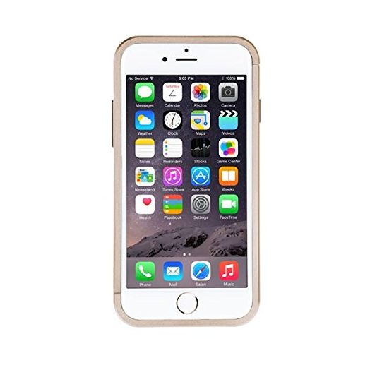 Just Mobile Cell Phone Case for iPhone 6 Plus - Retail Packaging - Gold
