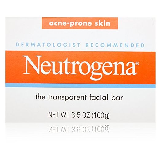 Neutrogena Transparent Facial Bars, Acne-Prone Skin Formula, 3.5 Ounce (Pack of 8) (Package may vary)