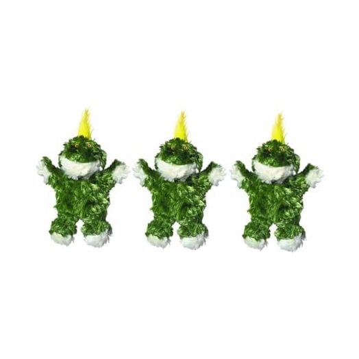 Kong Frog Dog Toy, Extra Small, Green 3pk