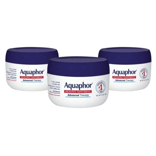Aquaphor Healing Ointment Advanced Therapy Skin Protectant, Dry Skin Body Moisturizer, 3.5 Ounce (Pack of 3)