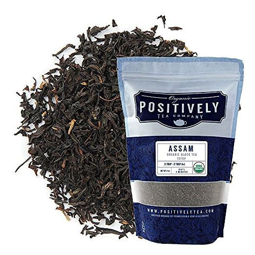 Organic Positively Tea Company, Assam TGFOP Black Tea, Loose Leaf, 16 Ounce