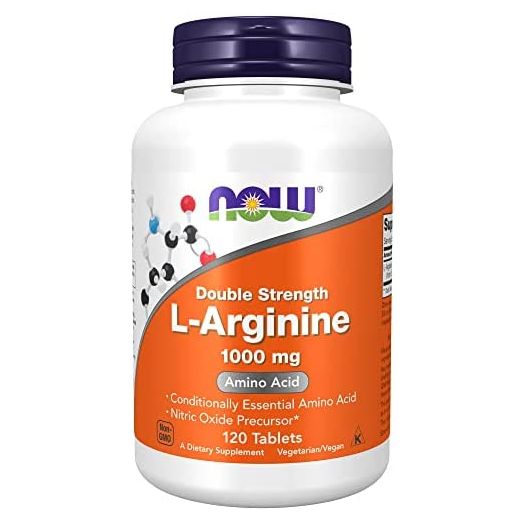 NOW Supplements, L-Arginine 1,000 mg, Nitric Oxide Precursor*, Amino Acid, 120 Tablets
