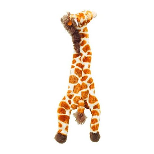 SPOT Mini Skinneeez Stuffless Dog Toy with Squeaker | Plush Tug of War Giraffe Squeak Toy for Small and Large Dog Breeds | Interactive Dog Toy | Small