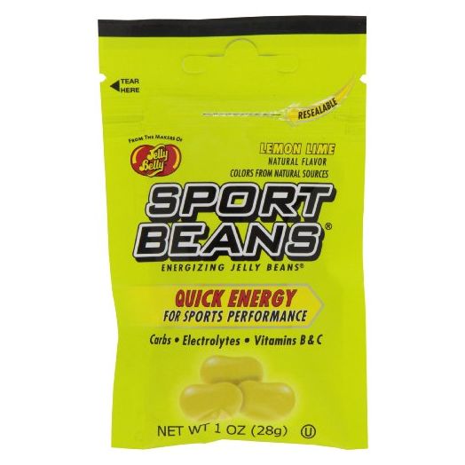 Jelly Belly Sport Beans, Lemon Lime Energizing Jelly Beans, 1-Ounce Bags (Pack of 24)
