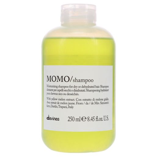 Davines Momo Moisturizing Shine Enhancing Daily Shampoo with Yellow Melon Extract, 8.45 fl oz