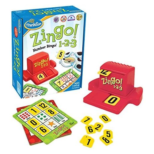 ThinkFun Zingo 1-2-3 Number Bingo Game | Perfect for Kids Aged 4 and Up | Award-Winning Toy of the Year Nominee | Fun Learning Experience | ASIN: 7703