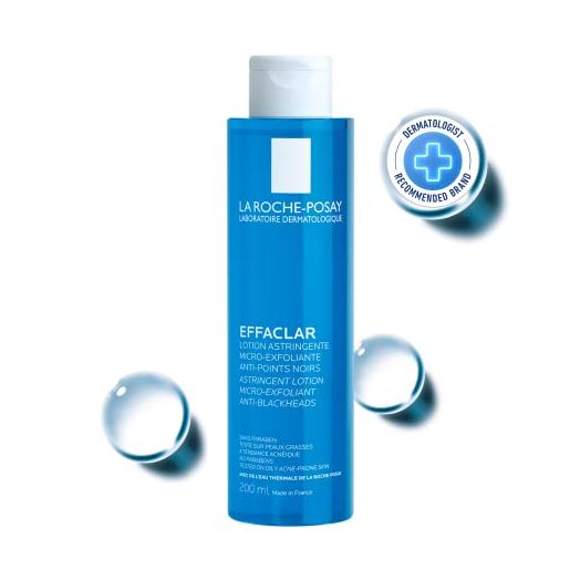 La Roche-Posay Effaclar Astringent Face Toner for Oily Skin, with Exfoliating LHAs to Minimize Appearance of Pores and Smooth Skin Texture