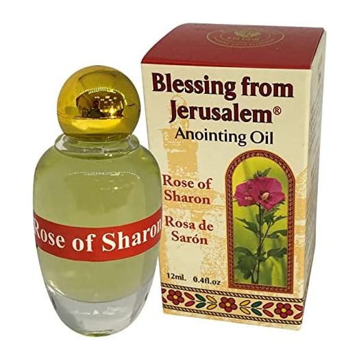 Rose of Sharon Jerusalem Anointing Oil 0.4 fl.oz(12ml)from the Land of the Bible