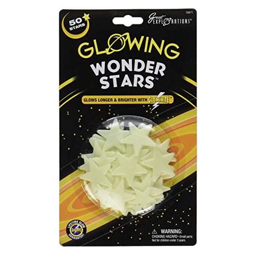 University Games Great Explorations Glow In The Dark Wonder Stars (50 Stars)